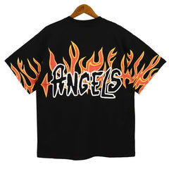 Garment Dye Graffiti Flames Tee