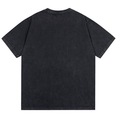 .Spray Paint Printed T-shirt