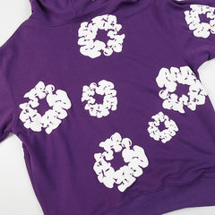 The Cotton Wreath Hoodie Purple