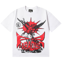 Letter Printed T-Shirt White