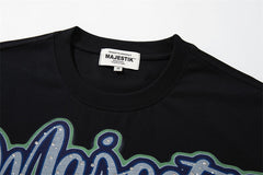 Washed Distressed Rhinestone Tee