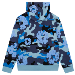 Cotton Wreath Camouflage Zipper Hoodie