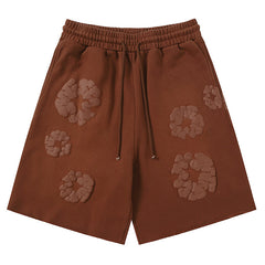 kapok Flower Pattern Printed Short