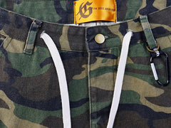 Camouflage Denim Shorts #8667
