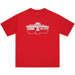 Studios Jesus Emblem T-Shirt Red
