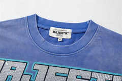Washed Distressed Rhinestone Tee