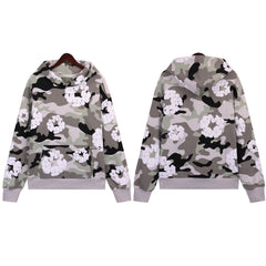 Cotton Wreath Camouflage Hoodie
