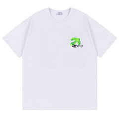 Logo Pattern Printed T-Shirt