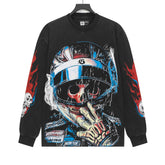 Skeleton Racer Long Sleeve T-Shirt