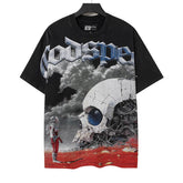Astronaut Skull Pattern T-shirt #G6192