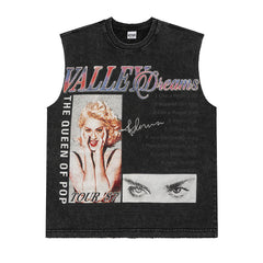 Girl's Print Sleeveless T-Shirt Vest #V1301