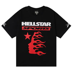 Family Letter printed T-Shirt Black