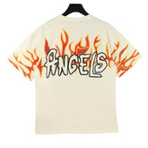 Garment Dye Graffiti Flames Tee