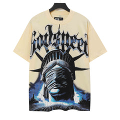 Masked Goddess Pattern T-shirt #G5138