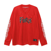 CH Mesh Cross Print Long Sleeved T-shirt #C1003