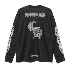 CH Mesh Cross Print Long Sleeved T-shirt #C1003