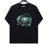 Seaweed Letter Pattern T-shirt