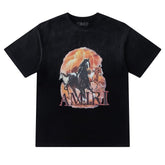 Horse pattern T-shirt