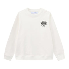 Off White Arrow Pattern Printed Sweatshirts
