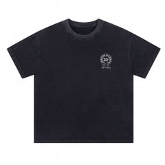 CH Patterned Washed Distressed T-shirt