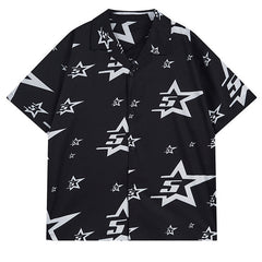 Star Pattern Short-sleeved Shirt