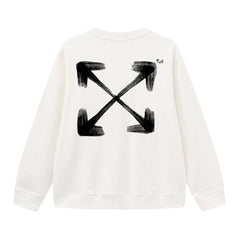 Off White Arrow Pattern Printed Sweatshirts