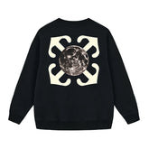 Off White Arrow Pattern Printed Sweatshirts