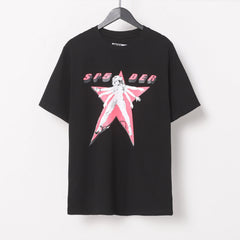 Letter Pattern T-shirt #S T007