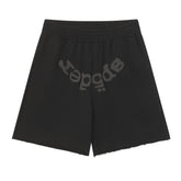 Letter Pattern Shorts #S232 Black