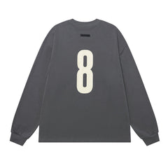 Print Letter Long-Sleeve T-Shirt #1930