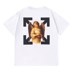Holy dove pattern T-shirt