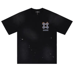 Flame Letter Pattern T-shirt