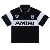 Letter Pattern Polo Short-Sleeved T-shirt