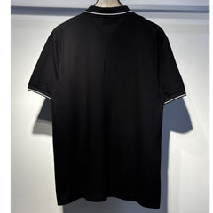 Letter Embroidered Collar Shirt