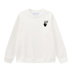 Off White Arrow Pattern Printed Sweatshirts