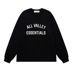 Print Letter Long-Sleeve T-Shirt #1930