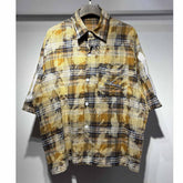 Letter Embroidered Collar Shirt