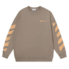 Off White Arrow Pattern Printed Sweatshirts