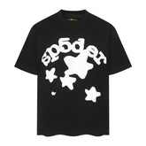 Letter Star T-shirt #S T021 Black