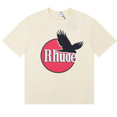 Black dove lettering print T-Shirts