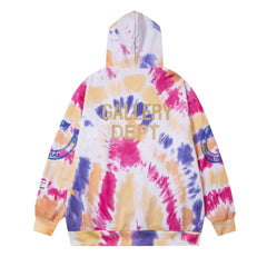 Tie-dye Gold Letter Hoodies