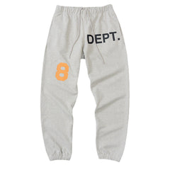 . Grey Deep Logo Cotton Blend Joggers