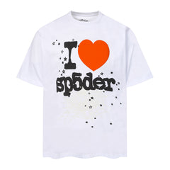 Web Heart Letter T-shirt #S T001