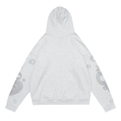 Rhinestone Pattern Hoodie