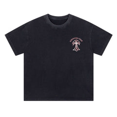 CH Patterned Washed Distressed T-shirt