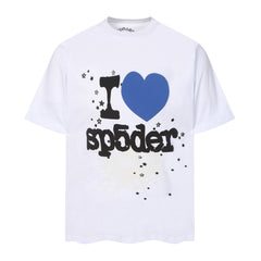 Web Heart Letter T-shirt #S T001