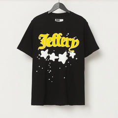 Letter Star Pattern T-shirt #S T019