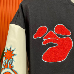 Embroidered Baseball Paneled Jacket