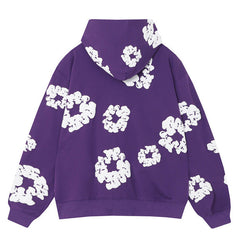 The Cotton Wreath Hoodie Purple
