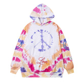 Tie-dye Gold Letter Hoodies